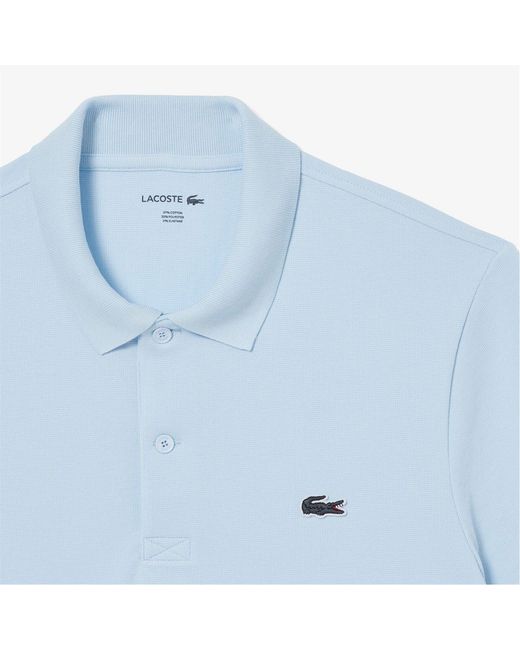 Lacoste Blue Regular Fit Short Sleeve Polo Shirt for men