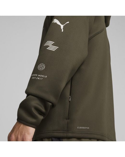 PUMA Green Hyrox X Cloudspun Techbl Jacket Training for men