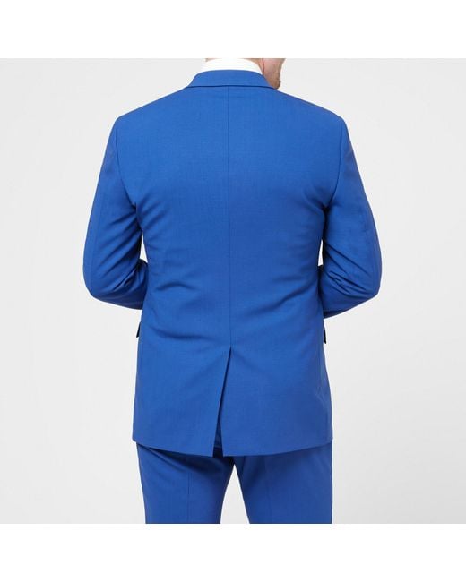 Without Prejudice Blue Kilburn Slim Fit Waistcoat for men