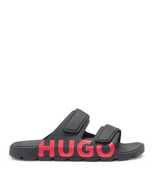 HUGO Blue Signature Logo Sandals With Adjustable Straps (Evander) for men