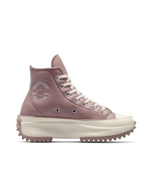 Converse Brown Run Star Hike Platform Trainers