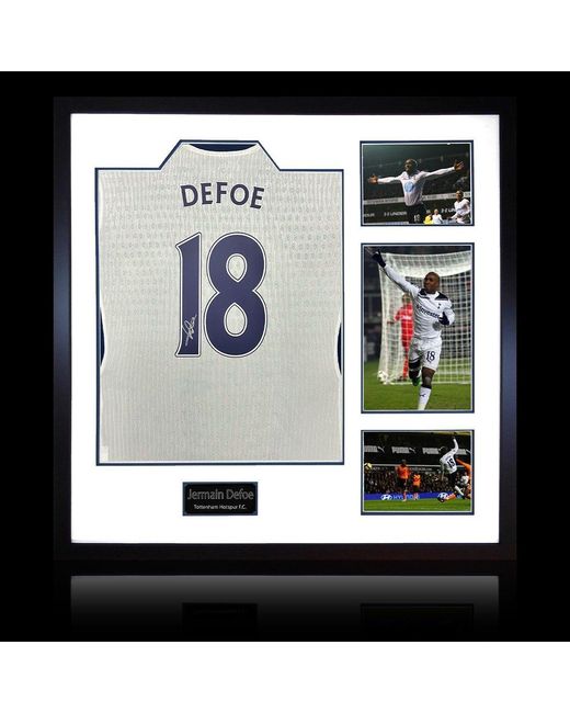 The Fan Cave White Jermain Defoe Signed Tottenham Hotspur Shirt Elite