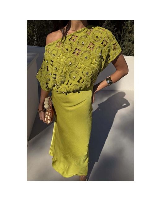 Never Fully Dressed Green Shell Tilly Maxi Dress