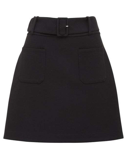 Forever New Black Ariella Aline Mini Skirt