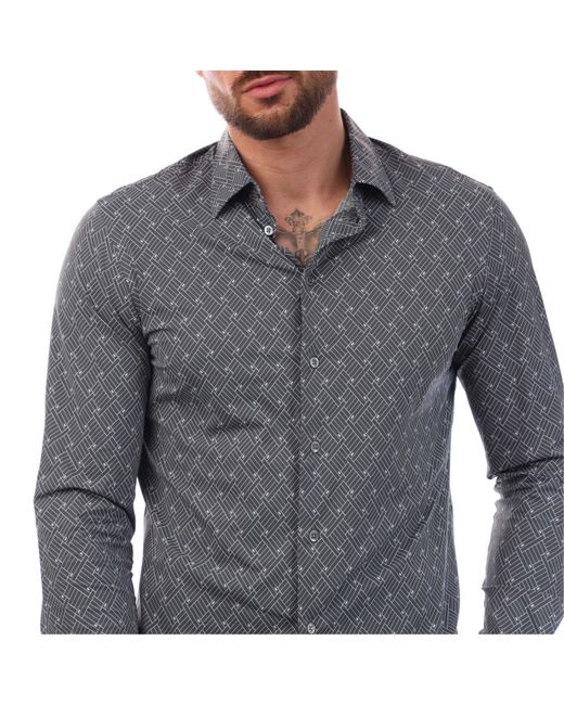 Emporio Armani Gray Shirt for men
