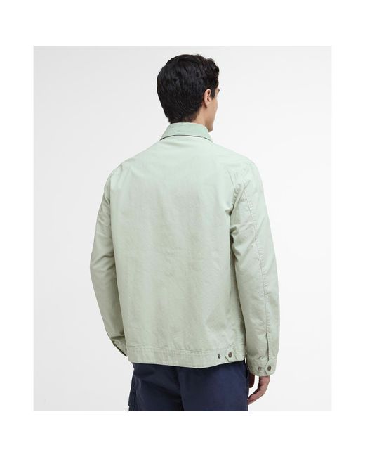 Barbour Green B.Intense Tarnett Structured Zip Harrington Jacket for men