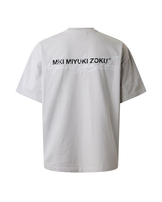 MKI Miyuki-Zoku Gray Script T-Shirt for men