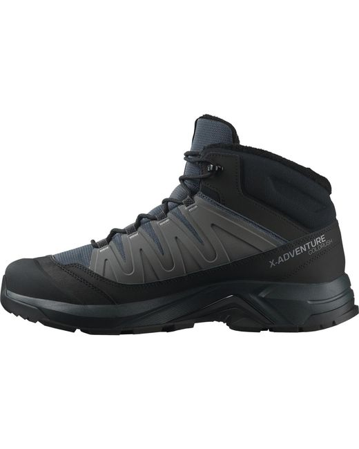 Salomon Black X Adventure Coldrush Waterproof Snow Boots for men