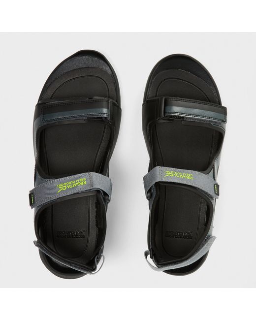 Regatta Black Samaris Adjustable Walking Sandals for men