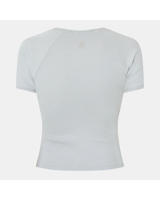 Represent White Initial Fitted Baby Tee
