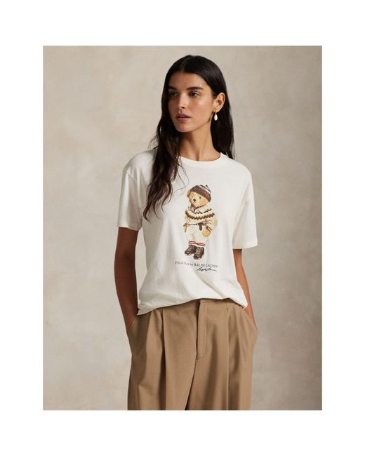 Polo Ralph Lauren White Knitted T-Shirt