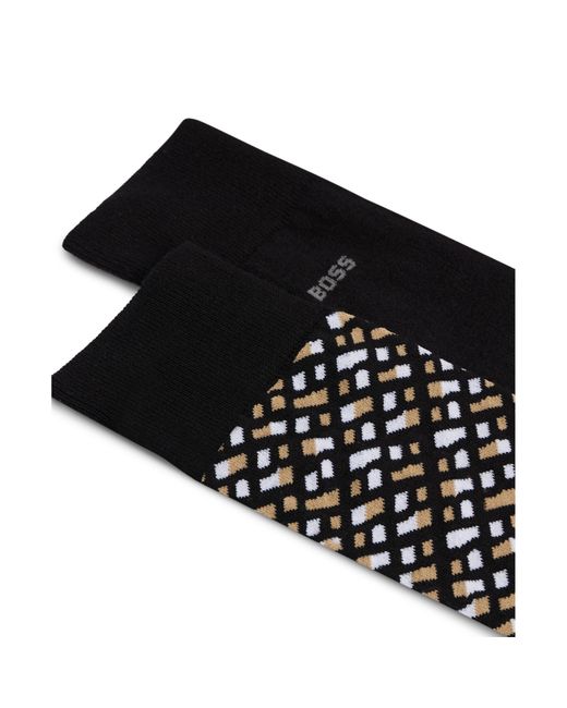 Boss Black 2 Pack Regular Monogram Socks for men