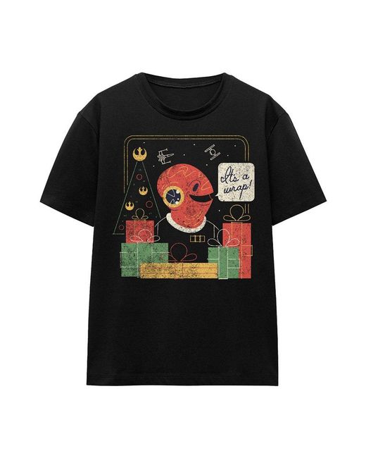 Disney Black Star Wars Retro Christmas Admiral Ackbar Wrap Trap