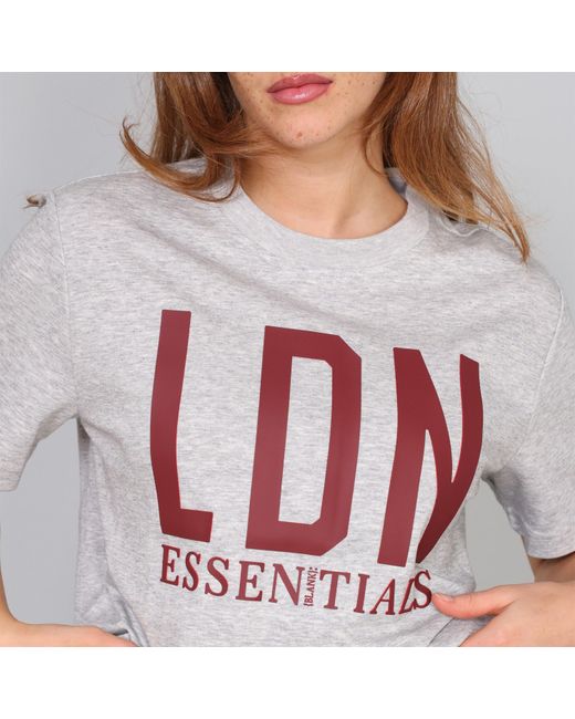 Blank Essentials Gray London Cotton Short Sleeve Oversized T-Shirt