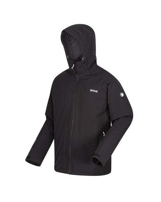 Regatta Black Baxton Waterproof Jacket Puffer for men