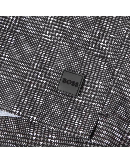 Boss Gray Vincent Swim Shorts for men