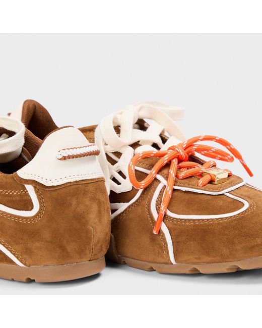 Naked Wolfe Brown Adored Low-Top Trainers