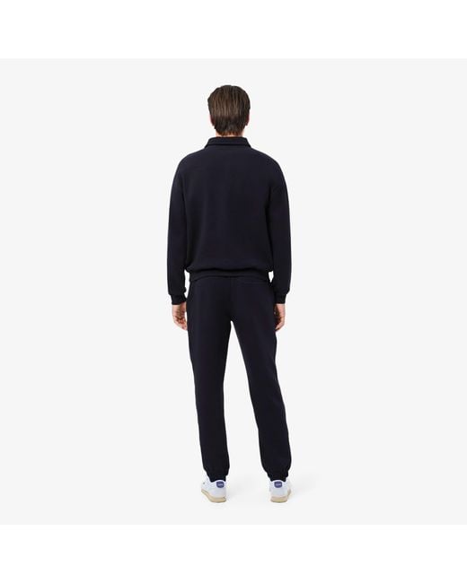 Lacoste Blue Regular-Fit Pique Sweatpants for men