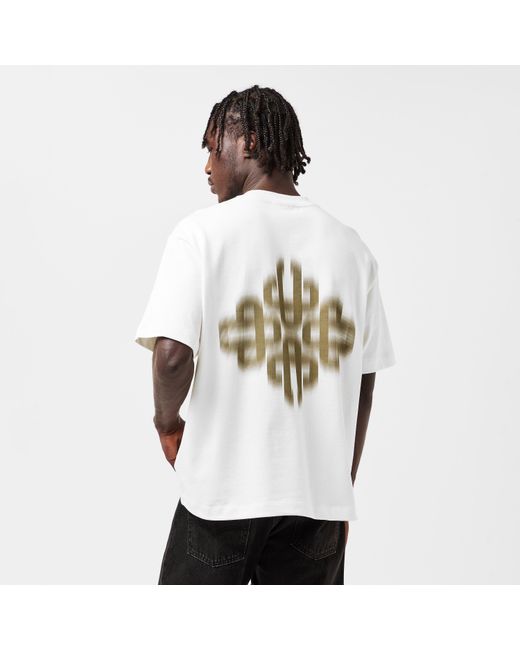 The Couture Club White Blurred Graphic Emblem T-Shirt for men