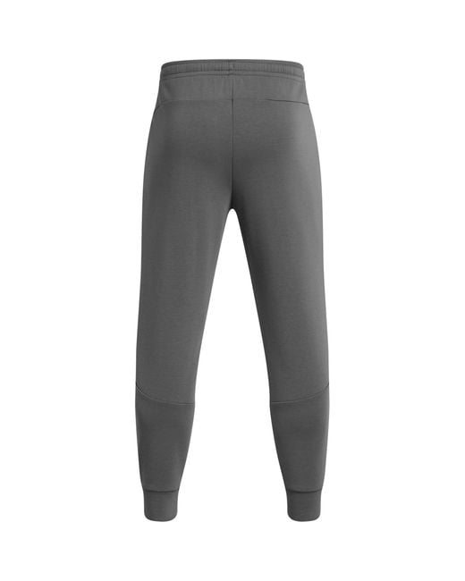 Under Armour Gray Unstoppable Closed Hem Fleece Joggers for men