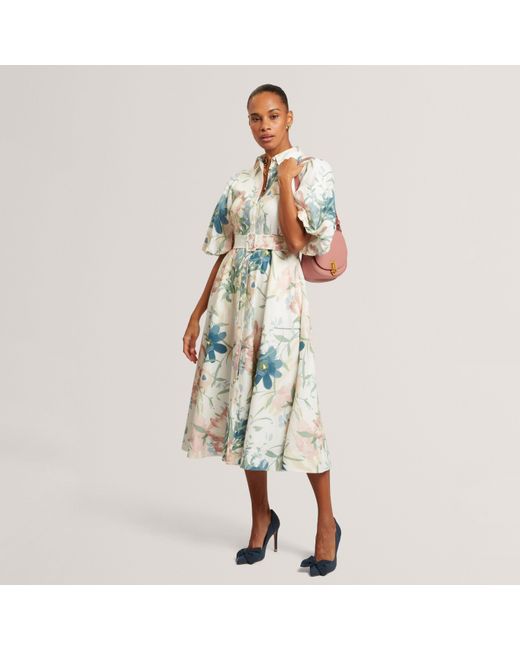Ted Baker Blue Shirt Dress