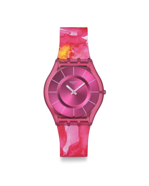 Swatch Pink Paradise Analogue Quartz Watch