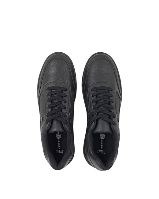 Pretty Green Black Welwyn Moc Toe Formal Shoes for men