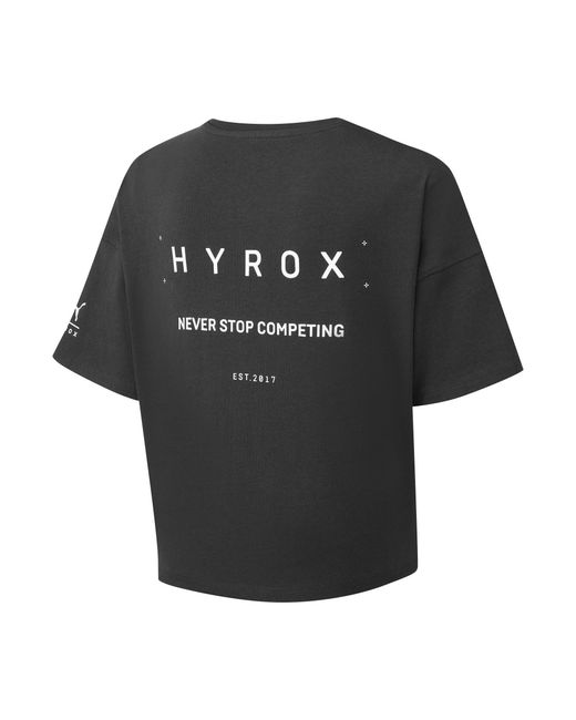 PUMA Black X Hyrox World Cropped T-Shirt Adults