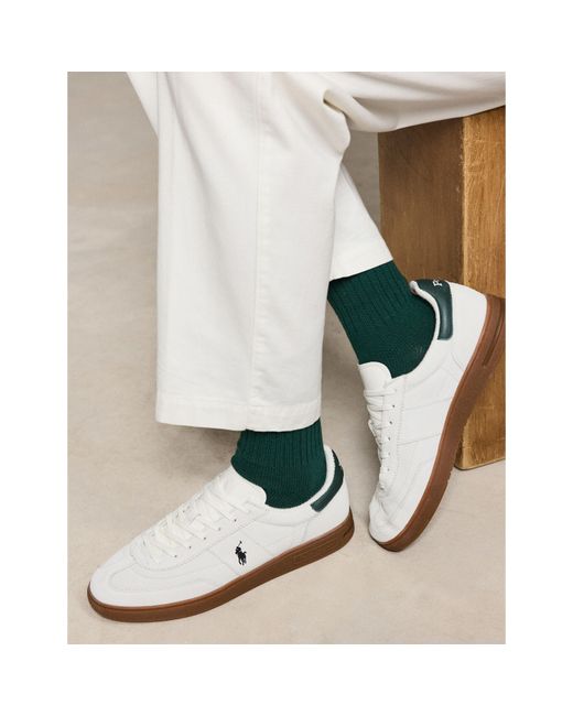 Polo Ralph Lauren White Bedford Low-Top Trainers for men