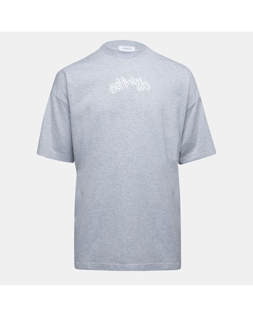 Off-White c/o Virgil Abloh Blue Off Off Hl_Music Tee for men