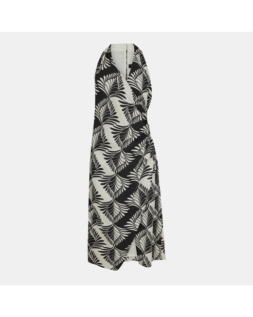 French Connection Black Ariette Crossover Wrap Dress