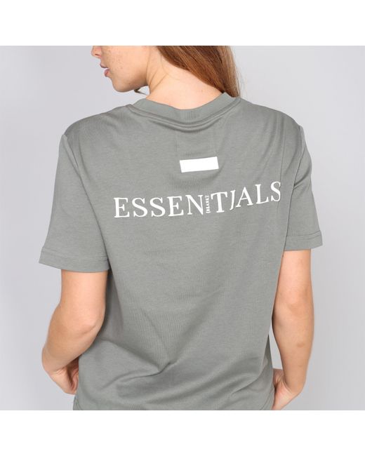 Blank Essentials Gray Blank E Core Puff Print T-Shirt Ladies