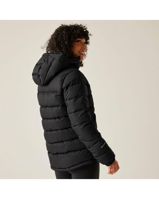 Regatta Black Aldthorn Synthetic Down Insulated Weatherproof Quilted Jacket