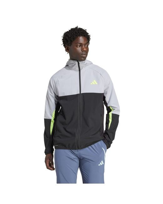 Adidas Blue Climacool Tech Apparel Track Top for men