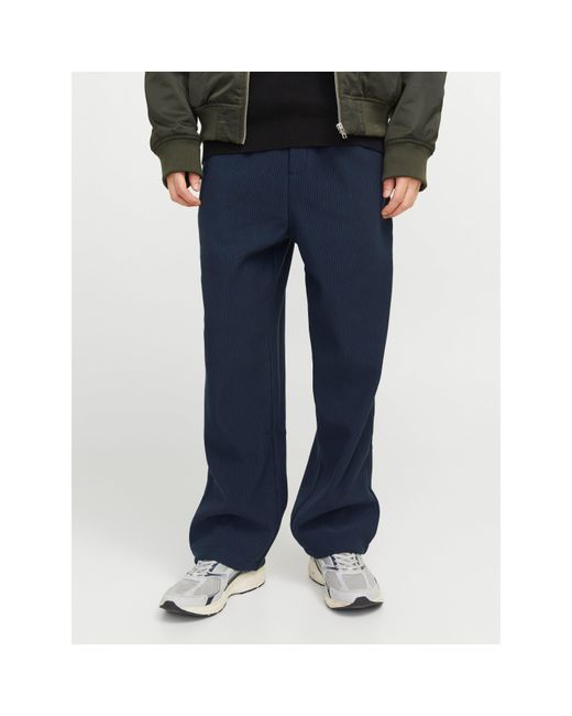 Jack & Jones Blue Lawrence Straight Leg Trouser for men