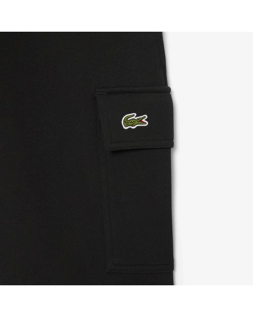 Lacoste Black Cargo Shorts for men
