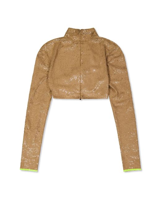 Off-White c/o Virgil Abloh Natural Long Sleeve Zip Jacket