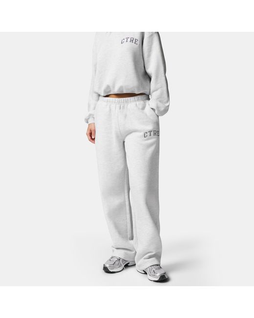 The Couture Club White Ctre Straight Leg Knitted Joggers