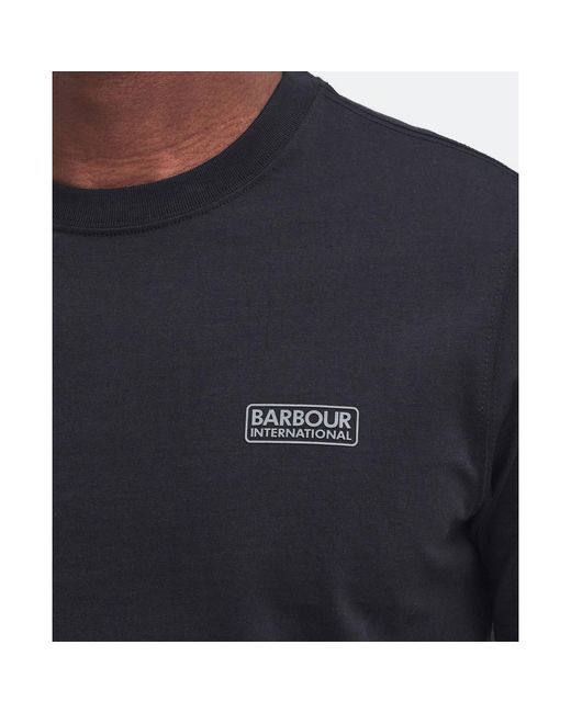 Barbour Blue Small Logo T-Shirt for men