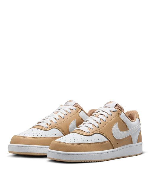 Nike Brown Court Vision Low Next Nature Shoes