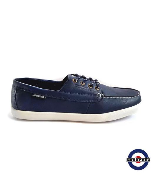 Lambretta Blue Vulkn Boat Shoes for men