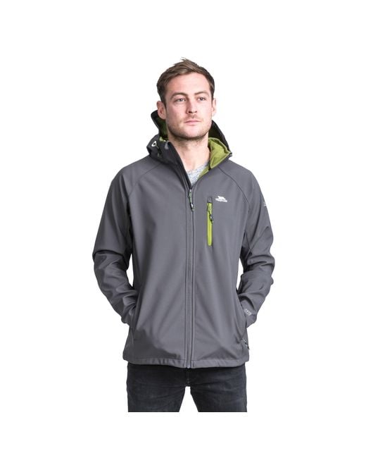 Trespass Gray Nider Softshell Tailored Fit Softshell Jacket for men