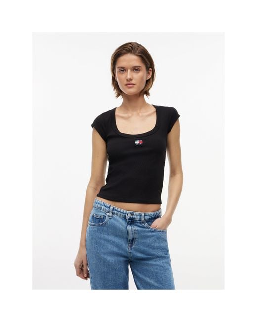 Tommy Hilfiger Black Slim Fit T-Shirt