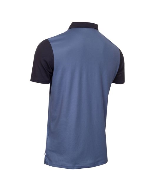 Calvin Klein Blue Jc Block Short Sleeve Performance Polo Shirt for men