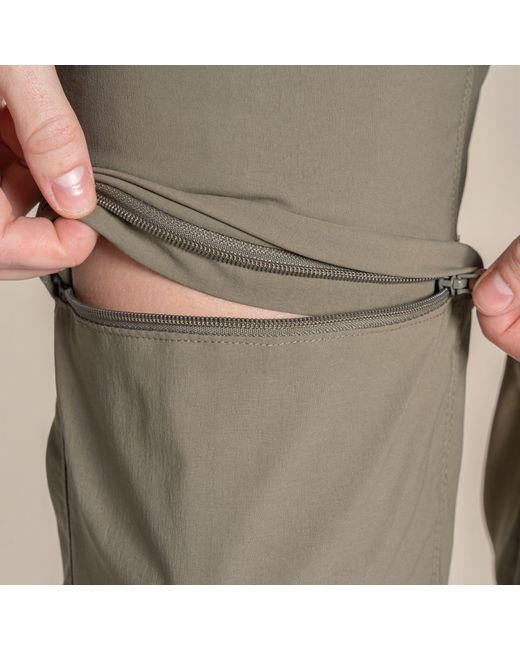 Craghoppers Green Nosilife Pro Convertible Iii Lightweight Trousers
