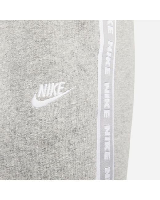 Nike Gray Club Fleece Graphic Hooded Tracksuit for men