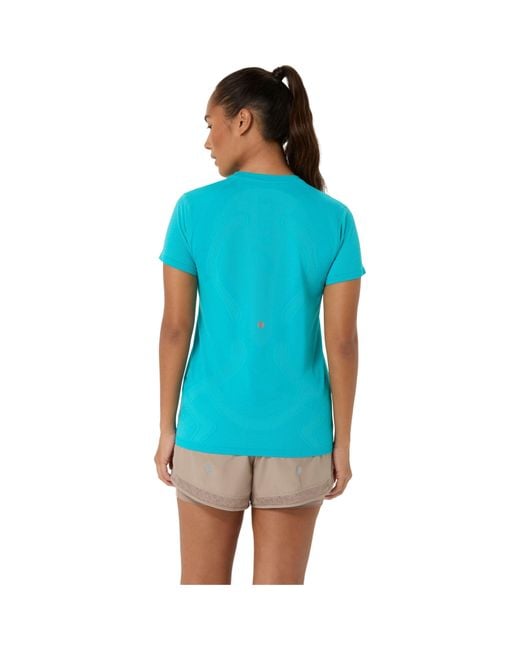Asics Blue Road Seamless Ss Top Running