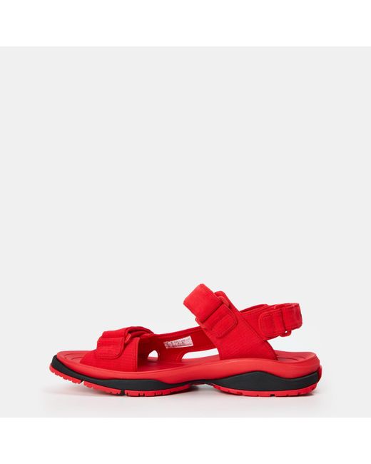 Balenciaga Red Flat Sandals for men