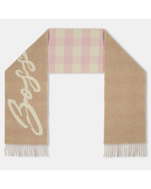 Boss Natural Cecy Fringed Large Midweight Scarf