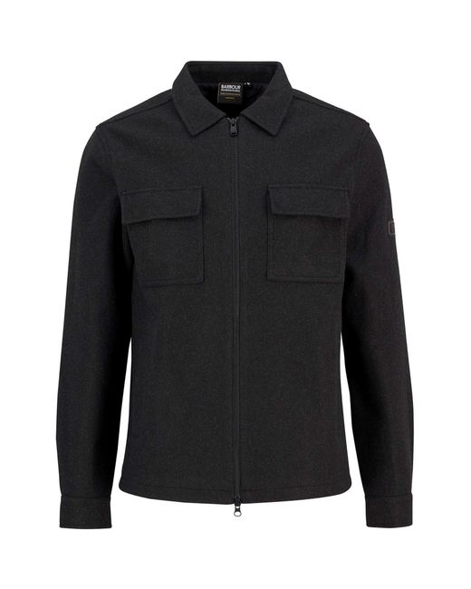 Barbour Black Walken Overshirt for men